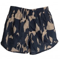 SHORTS TRINYS DUPLO ESTAMPA ROSE - CINZA